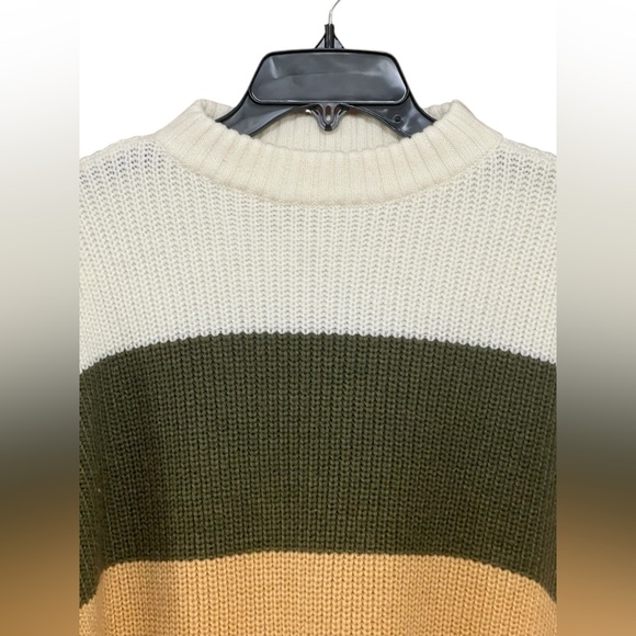 Brixton Green and Tan Crew Neck Sweater - Picture 3 of 7